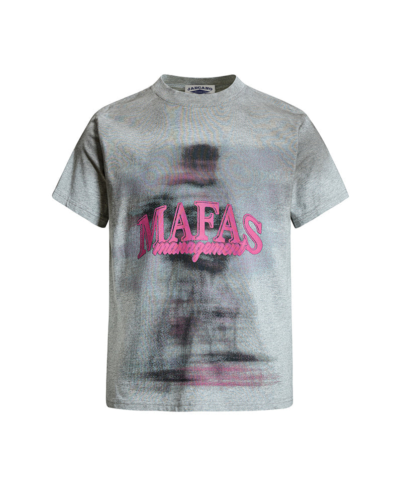 Retro-style loose-fitting short-sleeved top (women's)