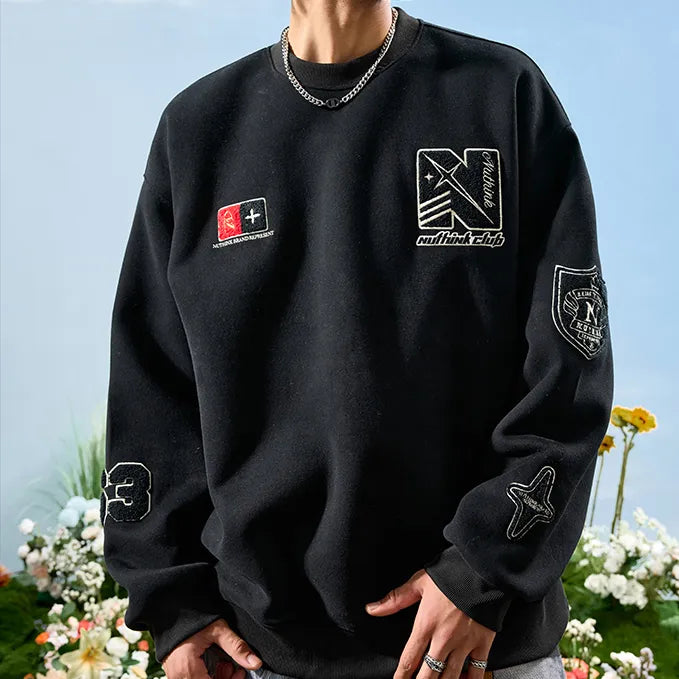 #NT-NU180#Classic Crewneck Casual Sweatshirt
