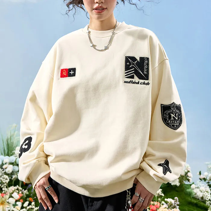 #NT-NU180#Classic Crewneck Casual Sweatshirt