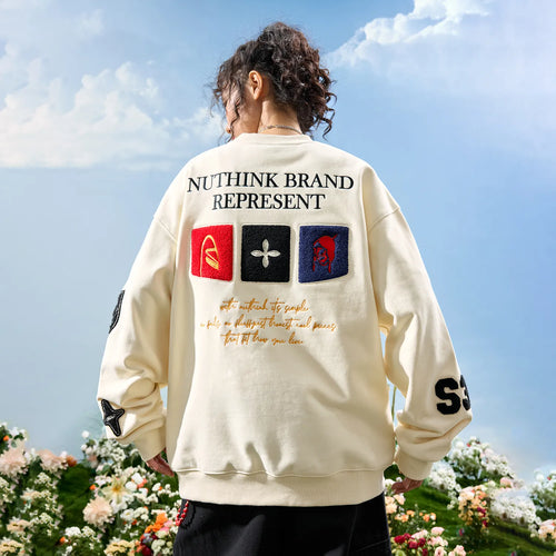 #NT-NU180#Classic Crewneck Casual Sweatshirt