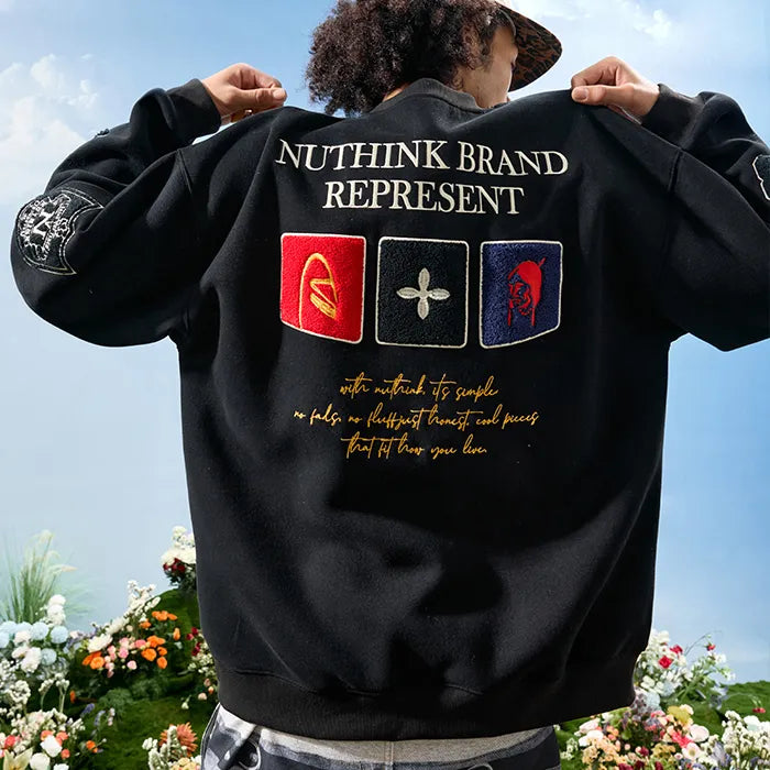 #NT-NU180#Classic Crewneck Casual Sweatshirt