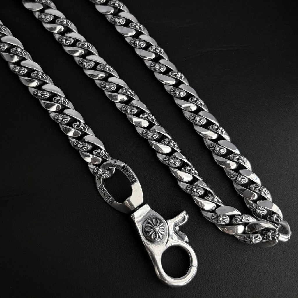 Chrome Hearts 925 Silver Cuban Bold Chain