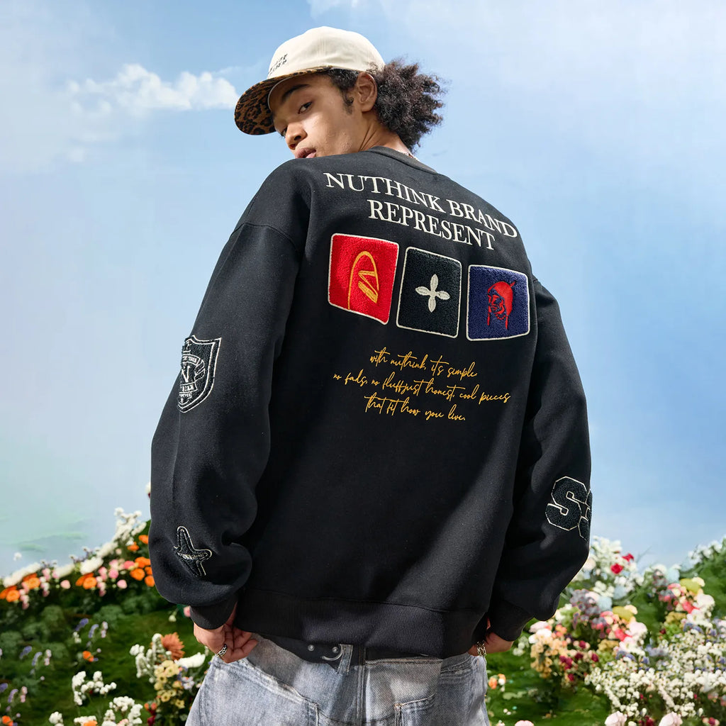 #NT-NU180#Classic Crewneck Casual Sweatshirt
