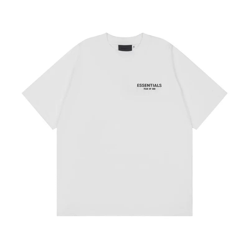 FOG Hip Hop Loose ESSENTIALS High Street Trendy Brand Adhesive Short Sleeve Summer American Men's Pure Cotton Couple T-shirt (1)