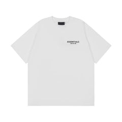 FOG Hip Hop Loose ESSENTIALS High Street Trendy Brand Adhesive Short Sleeve Summer American Men's Pure Cotton Couple T-shirt (1)