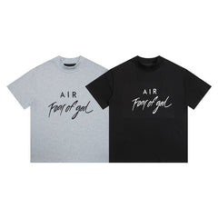 Fear of God Essentials AIR Script Logo Mock Neck Loose Short Sleeve T-Shirt