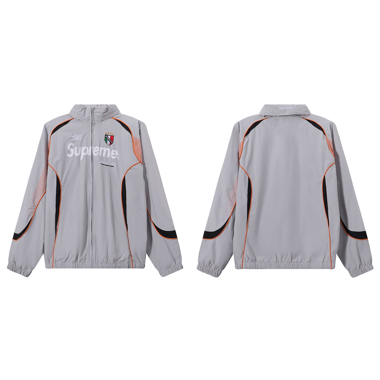 Cross border SUPREME collaboration Ducati racing jacket with zipper and cardigan, jacket with leg binding and casual pants set for men (2)