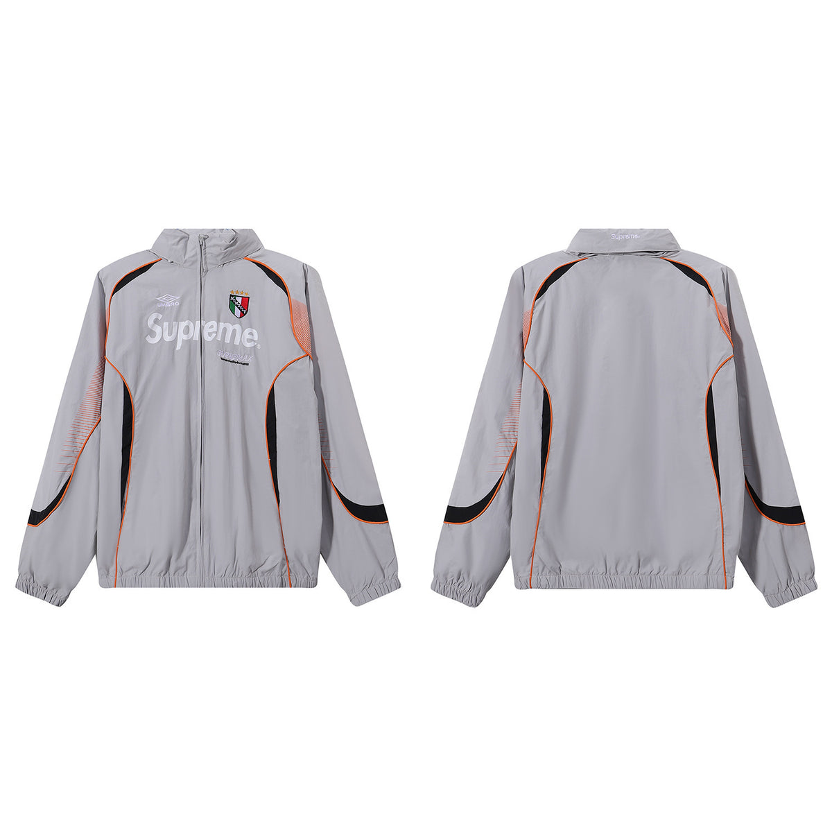 Cross border SUPREME collaboration Ducati racing jacket with zipper and cardigan, jacket with leg binding and casual pants set for men (2)