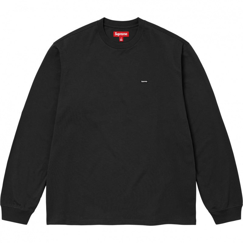 Supreme Small Box Logo Black Long‑Sleeve Top