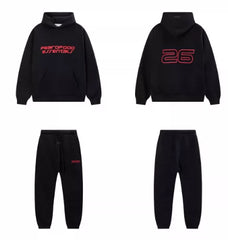 ESSENTIALS Red Outline 26 Graphic Jogger Tracksuit Set