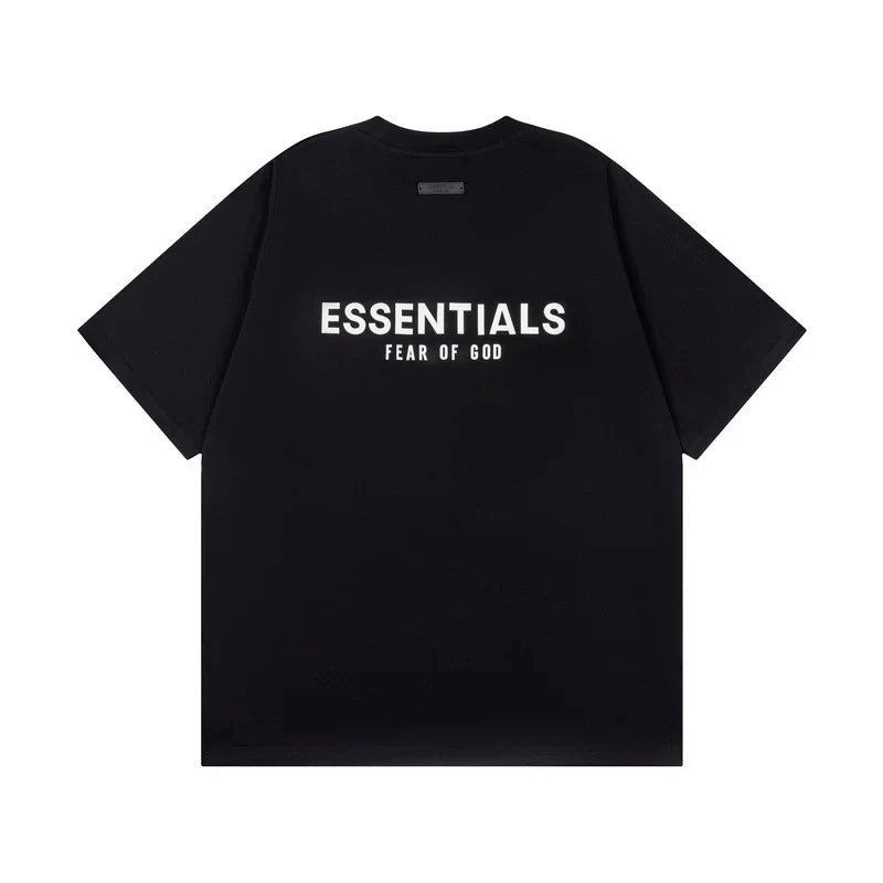 FOG Hip Hop Loose ESSENTIALS High Street Trendy Brand Adhesive Short Sleeve Summer American Men's Pure Cotton Couple T-shirt (3)