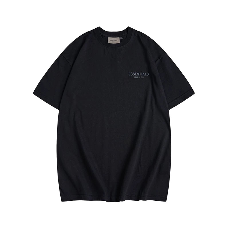 FOG double-line ESSENTIALS short-sleeved small-label letter printing high street loose casual summer half-sleeved men and women T-shirt (5)