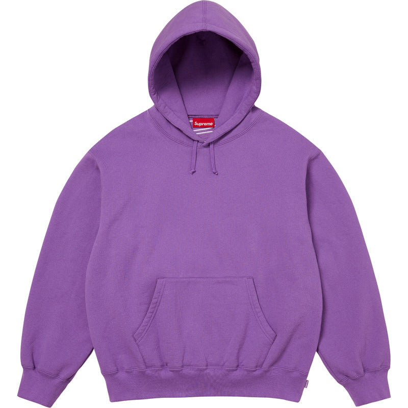 Supreme Vertical Logo Hoodie Purple
