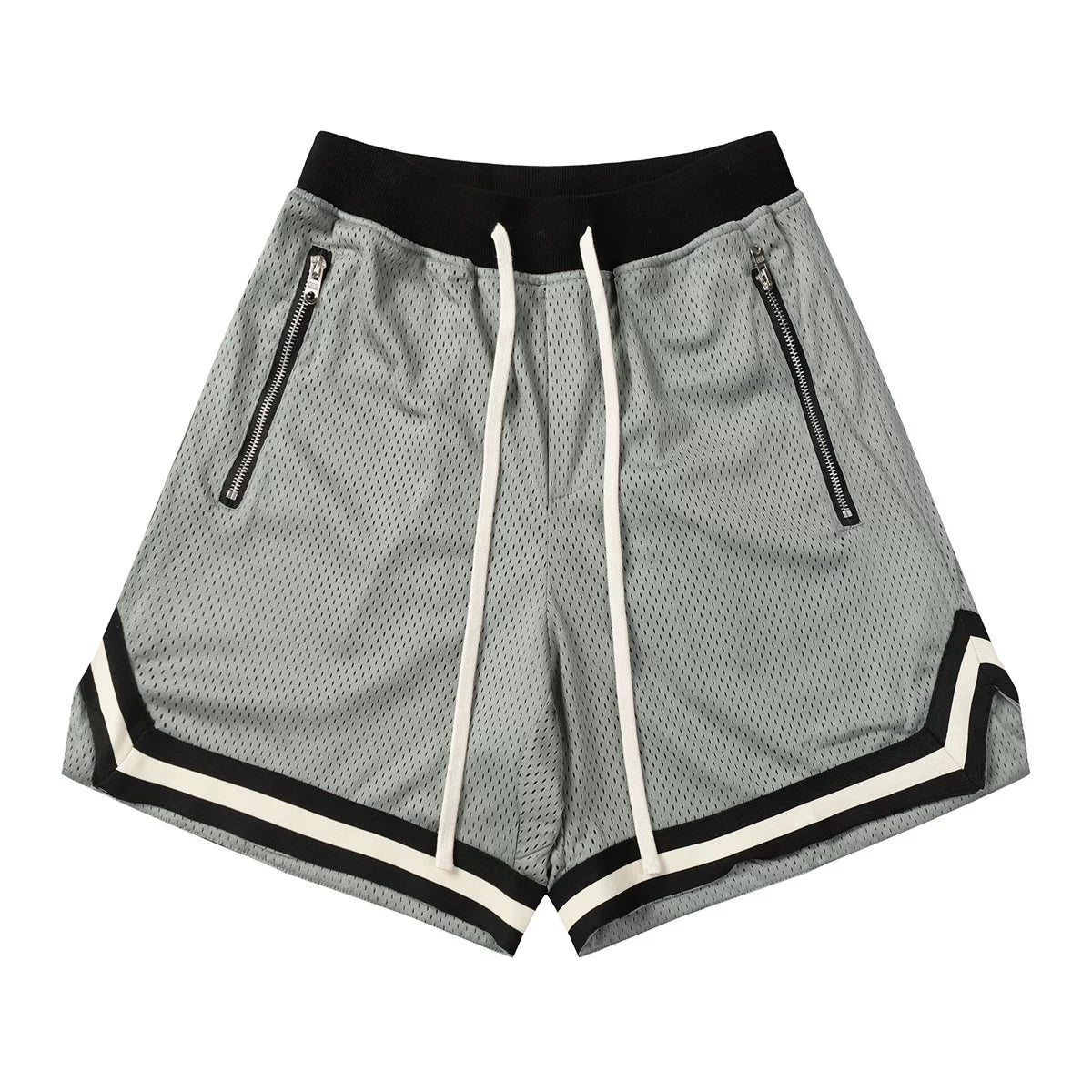 Fear Of God Essentials Graphic T-Shirt & Shorts Set – Grey Contrast Streetwear Two Piece Outfit