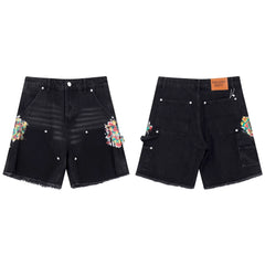 GALLERY DEPT PAINT PRINT CARPENTER DENIM SHORTS