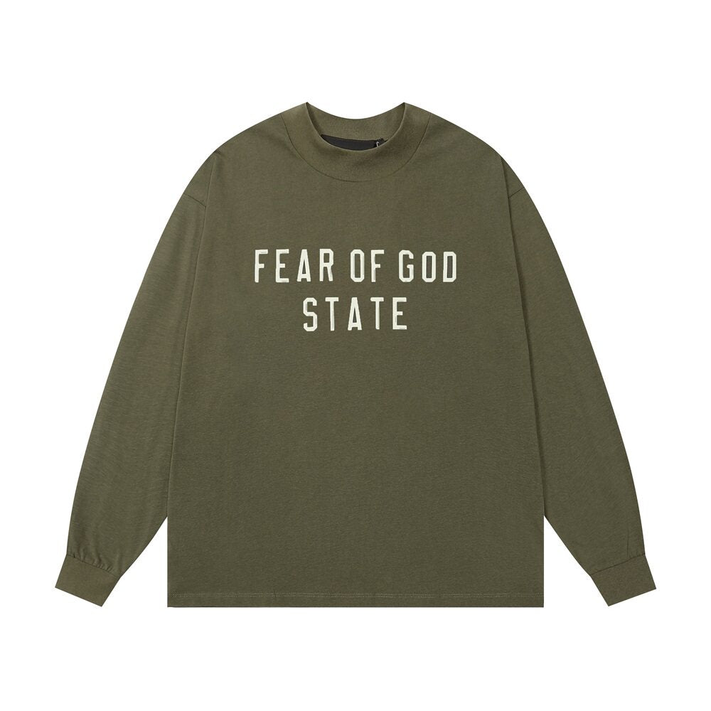 Fear Of God Essentials Fear Of God State Mock Neck Long Sleeve Tee