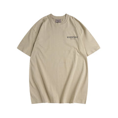 FOG double-line ESSENTIALS short-sleeved small-label letter printing high street loose casual summer half-sleeved men and women T-shirt (2)