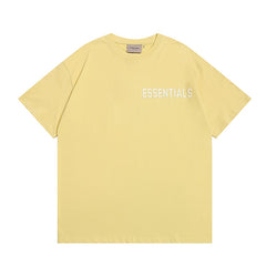 ESSENTIALS Double Line High Street American Loose Couple Trendy Brand FOG Pure Cotton T-shirt Short Sleeve Men's and Women's Summer Top (1)