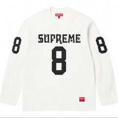 Supreme Number 8 Graphic Football Long‑Sleeve Top