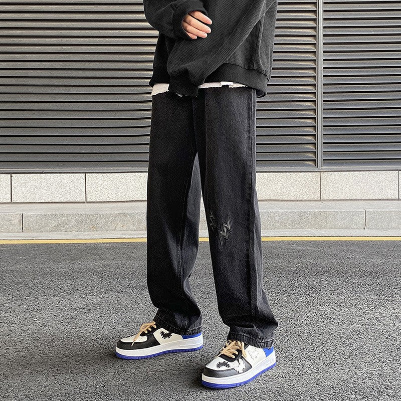 Men Jeans Straight-Leg Pants