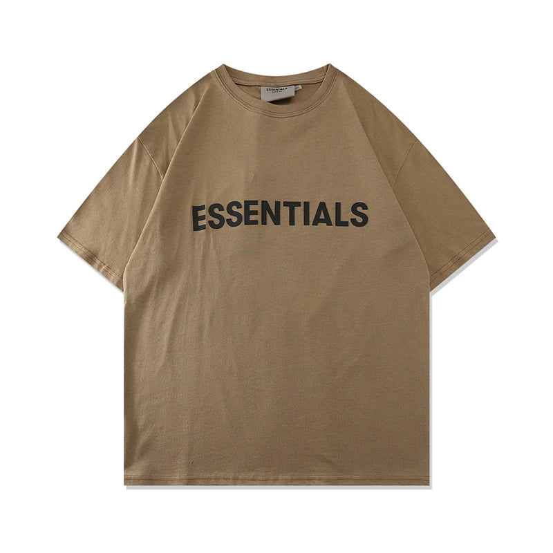 FOG Double Line ESSENTIALS American Trendy Brand Loose Cotton Short sleeved Men's Summer Casual Couple T-shirt Men (5)