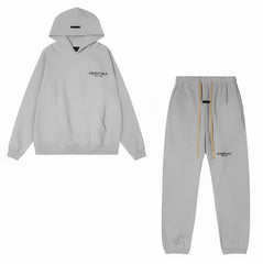 FOG Double Line ESSENTIALS 3D Silicone Letter Velvet Set Loose Hooded Hoodie Casual Pants ins (1)