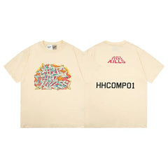 Gallery Dept Art That Kills Graffiti HHCOMP01 Cream Short Sleeve Tee