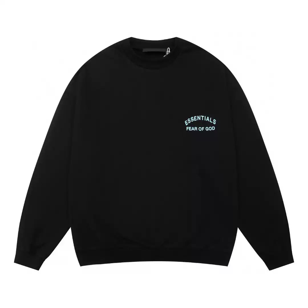 Fear Of God Essentials Curved Chest Logo Crewneck Sweatshirt