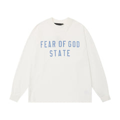 Fear Of God Essentials Fear Of God State Blue Print Long Sleeve Tee