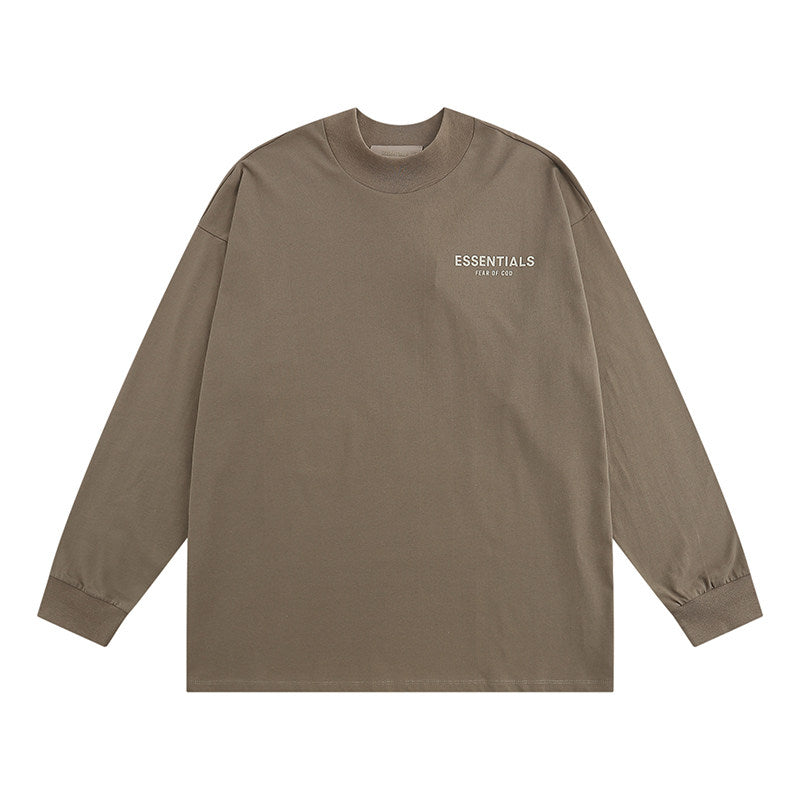 Fear Of God Essentials Mock Neck Logo Long Sleeve Tee