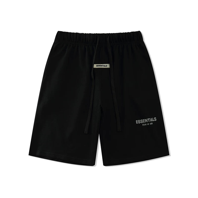 FEAR OF GOD ESSENTIALS double-line reflective high street loose sports casual men and women shorts trend (2)