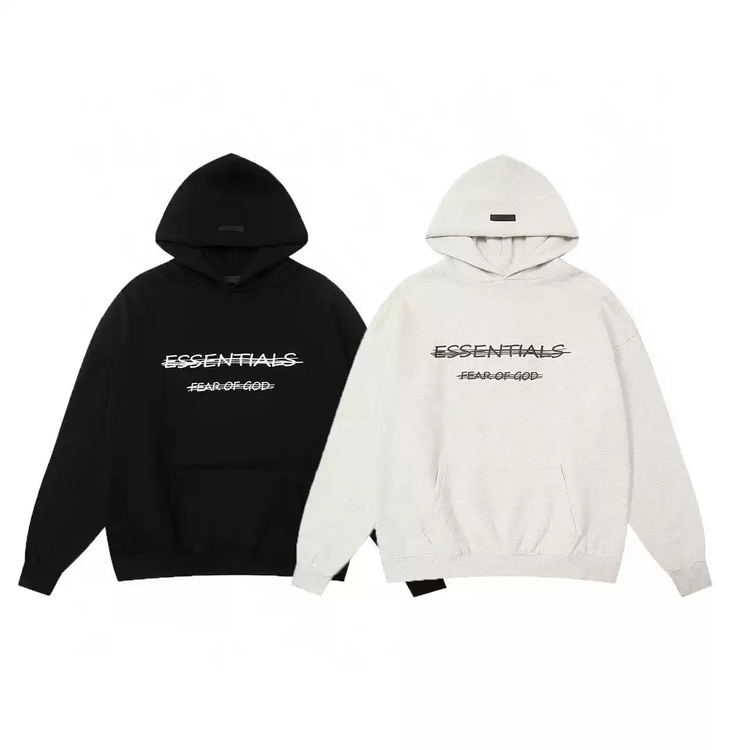 Fear of God Essentials Crossed Out Letter Graphic Pullover Hoodie