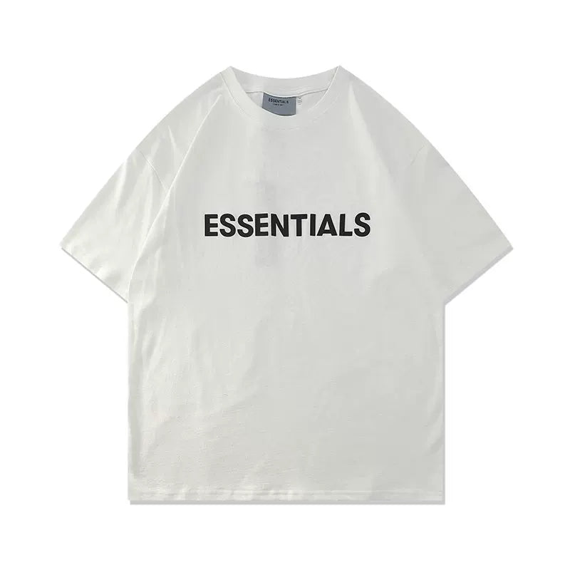 FOG Double Line ESSENTIALS American Trendy Brand Loose Cotton Short sleeved Men's Summer Casual Couple T-shirt Men (1)