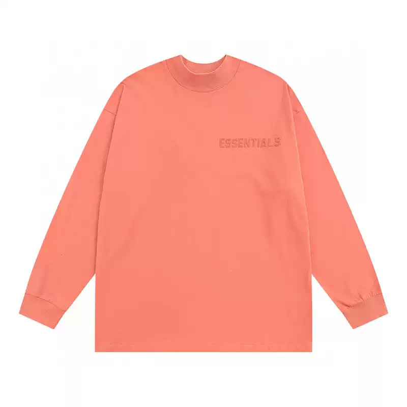 Fear Of God Essentials Tonal Logo Mock Neck Long Sleeve Tee