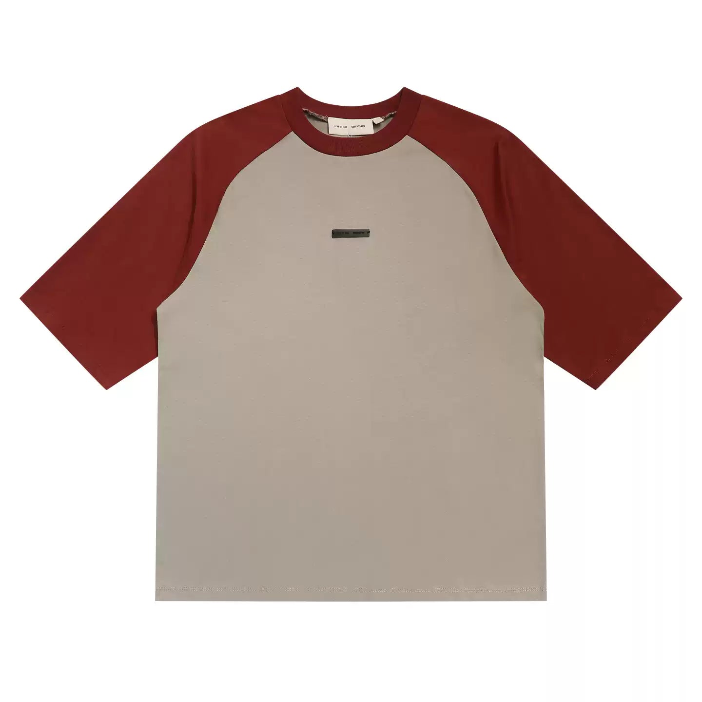 Fear of God Essentials Raglan Color Block Small Label Loose Crew Neck Short Sleeve T-Shirt