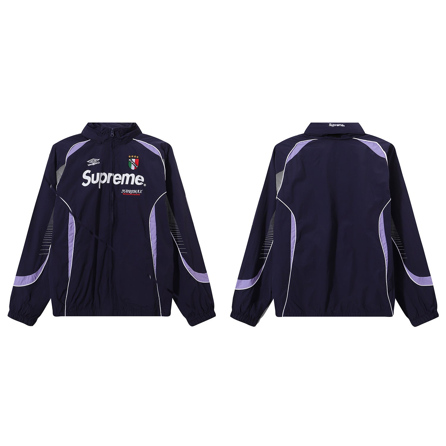 Cross border SUPREME collaboration Ducati racing jacket with zipper and cardigan, jacket with leg binding and casual pants set for men (3)