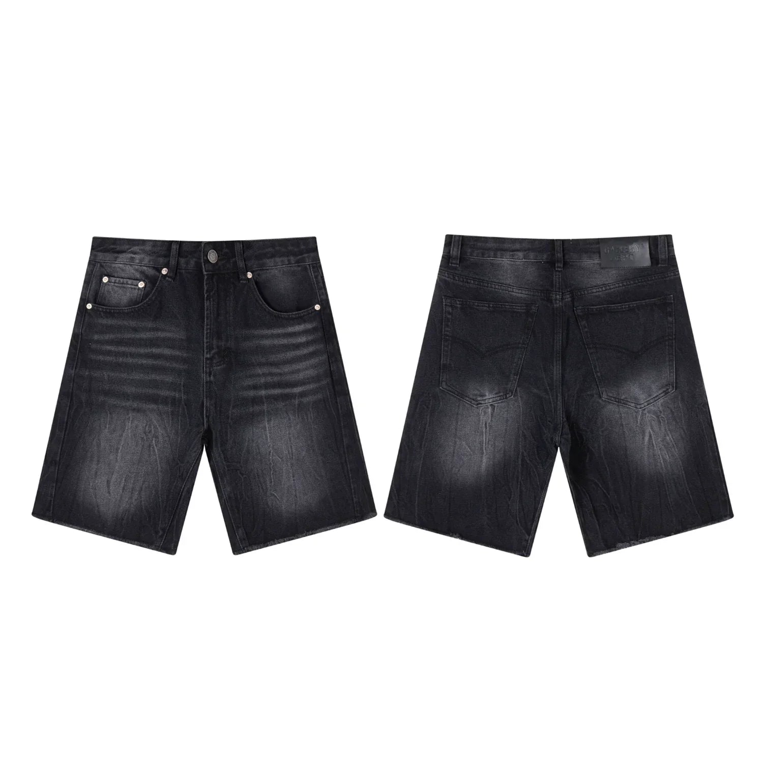 GALLERY DEPT WASHED BLACK DENIM JORT SHORTS