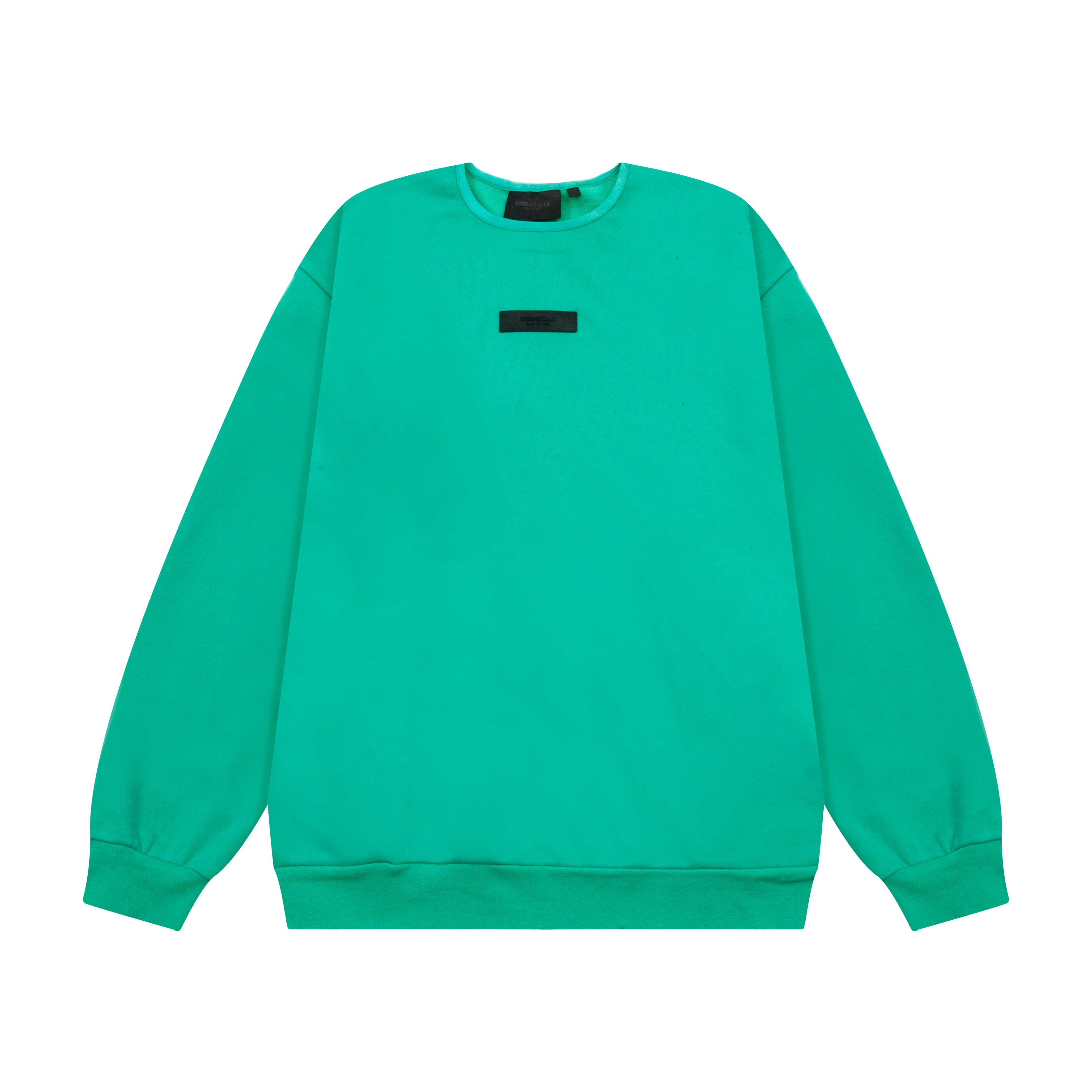 Fear Of God Essentials Vibrant Green Chest Label Crewneck Sweatshirt