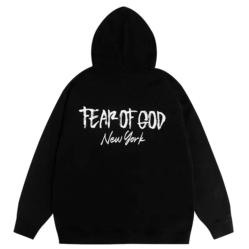 Fear of God Essentials New York Graphic Print Pullover Hoodie Black