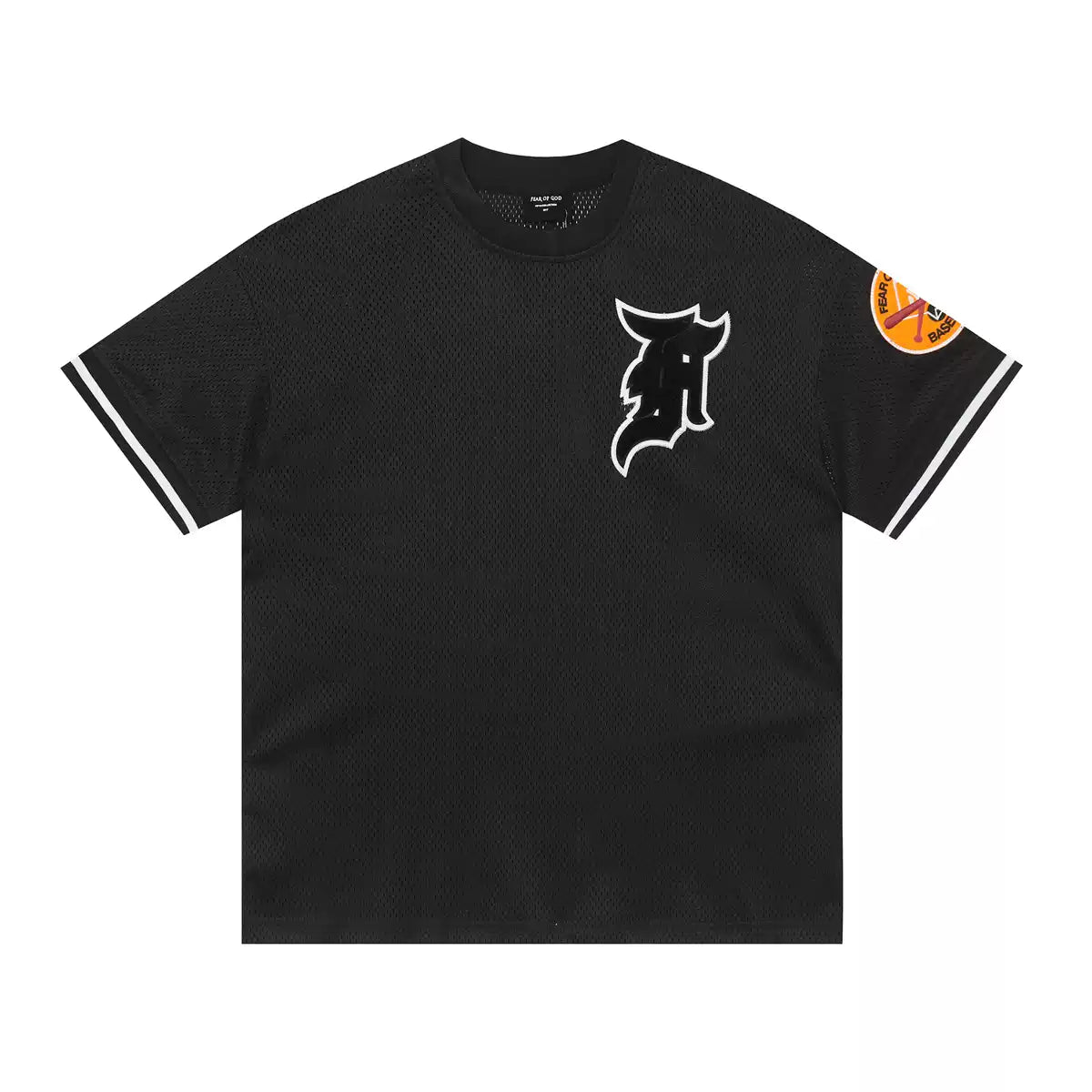 Fear Of God Essentials Graphic T-Shirt & Shorts Set – Black Contrast Streetwear Two Piece Outfit