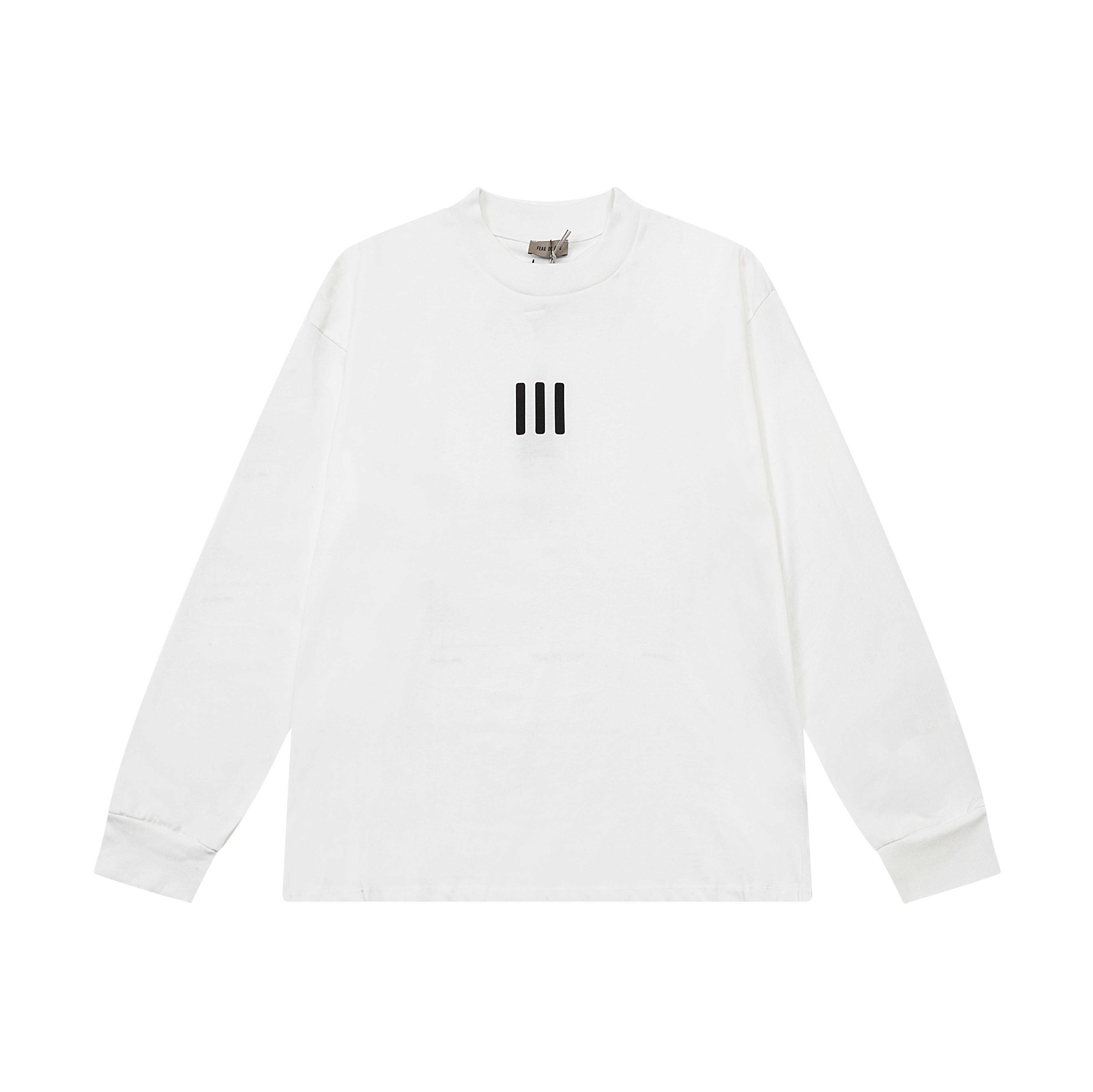 Fear Of God Essentials Front Triple‑Bar Back Artwork Long Sleeve Tee