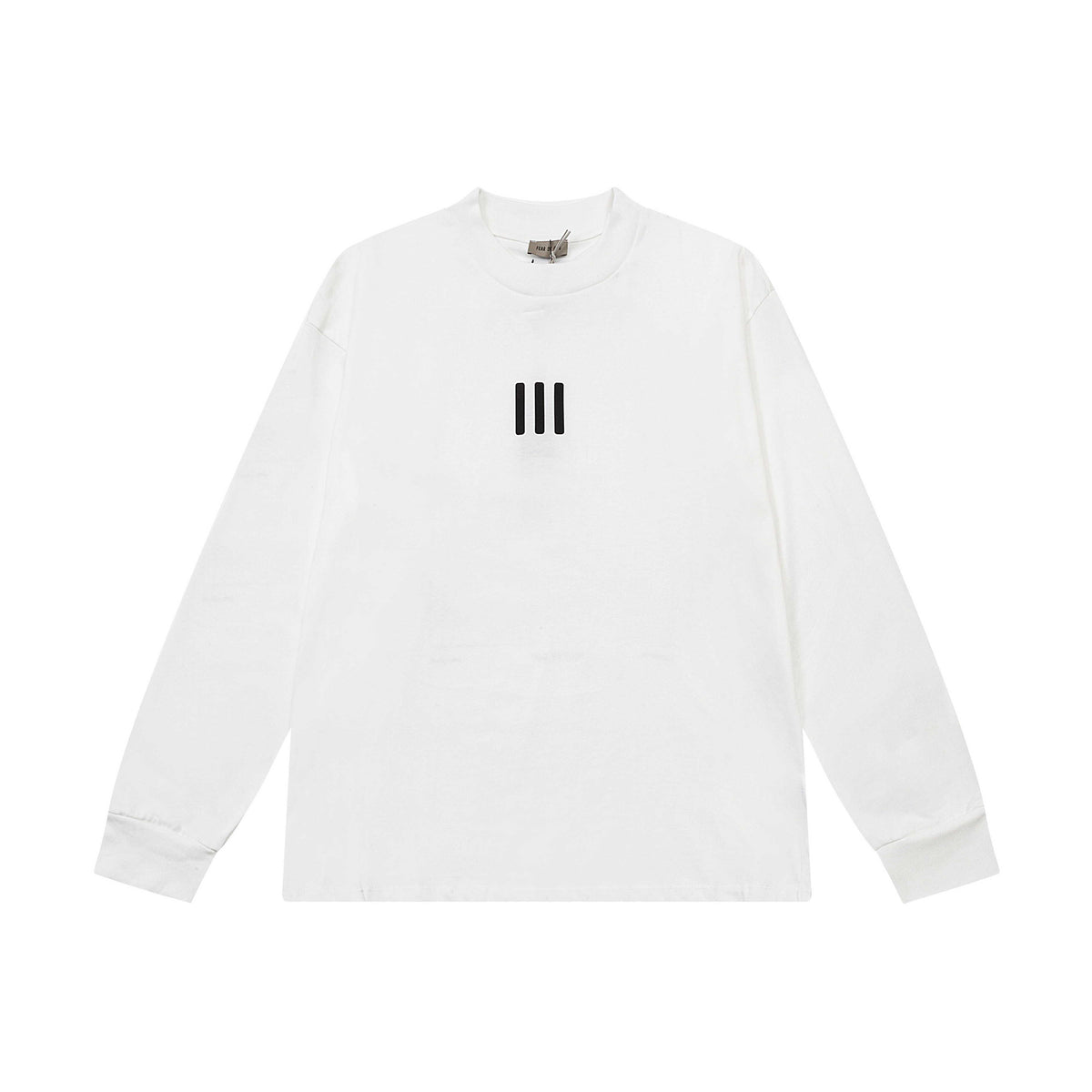 Fear Of God Essentials Front Triple‑Bar Back Artwork Long Sleeve Tee