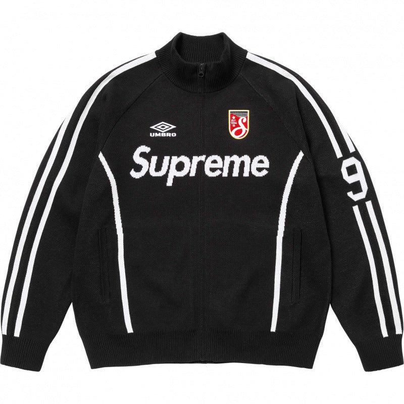 Supreme Umbro Soccer Knit Full‑Zip Track Jacket