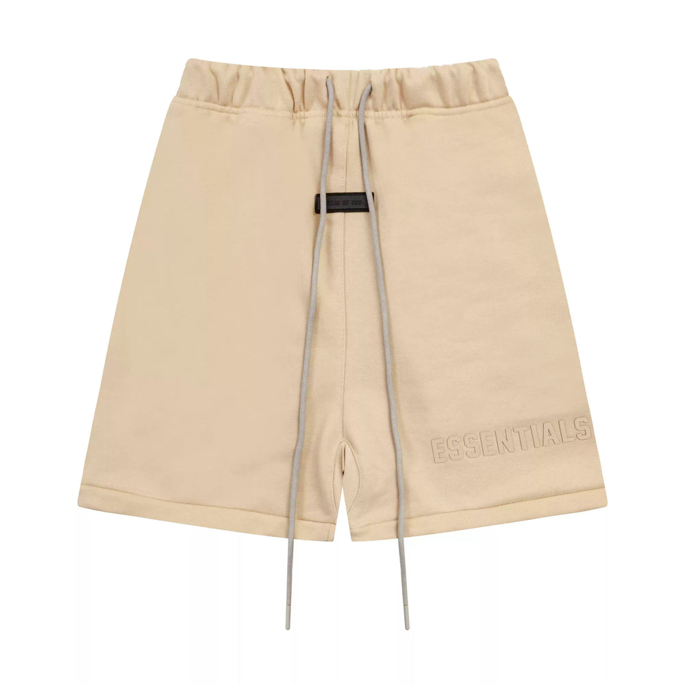 FOG double line ESSENTIALS new American looped silicone letter shorts for men and women loose casual five quarter pants