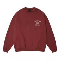 Fear Of God Essentials Badge Logo Mock Neck Sweatshirt