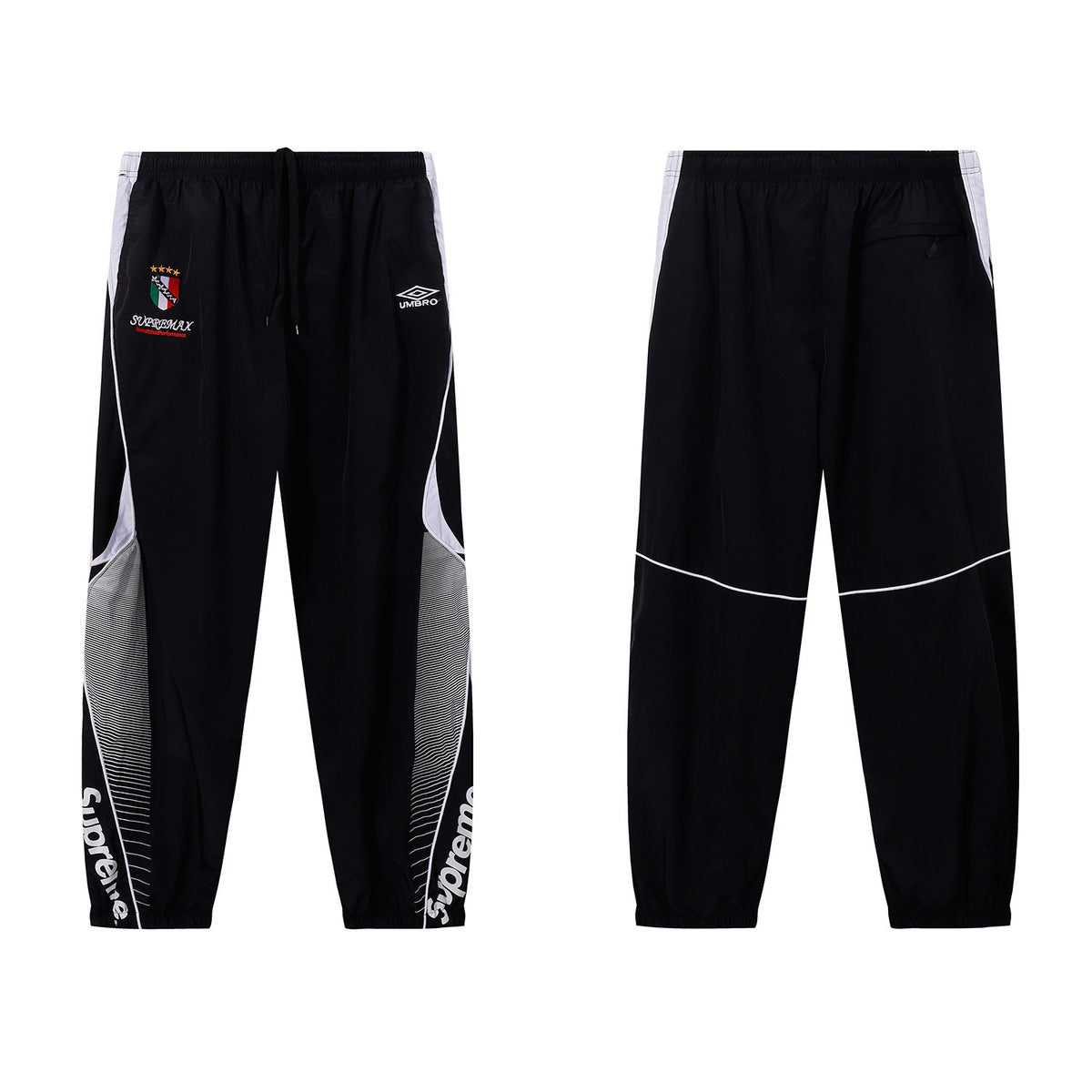 Cross border SUPREME collaboration Ducati racing jacket with zipper and cardigan, jacket with leg binding and casual pants set for men (4)