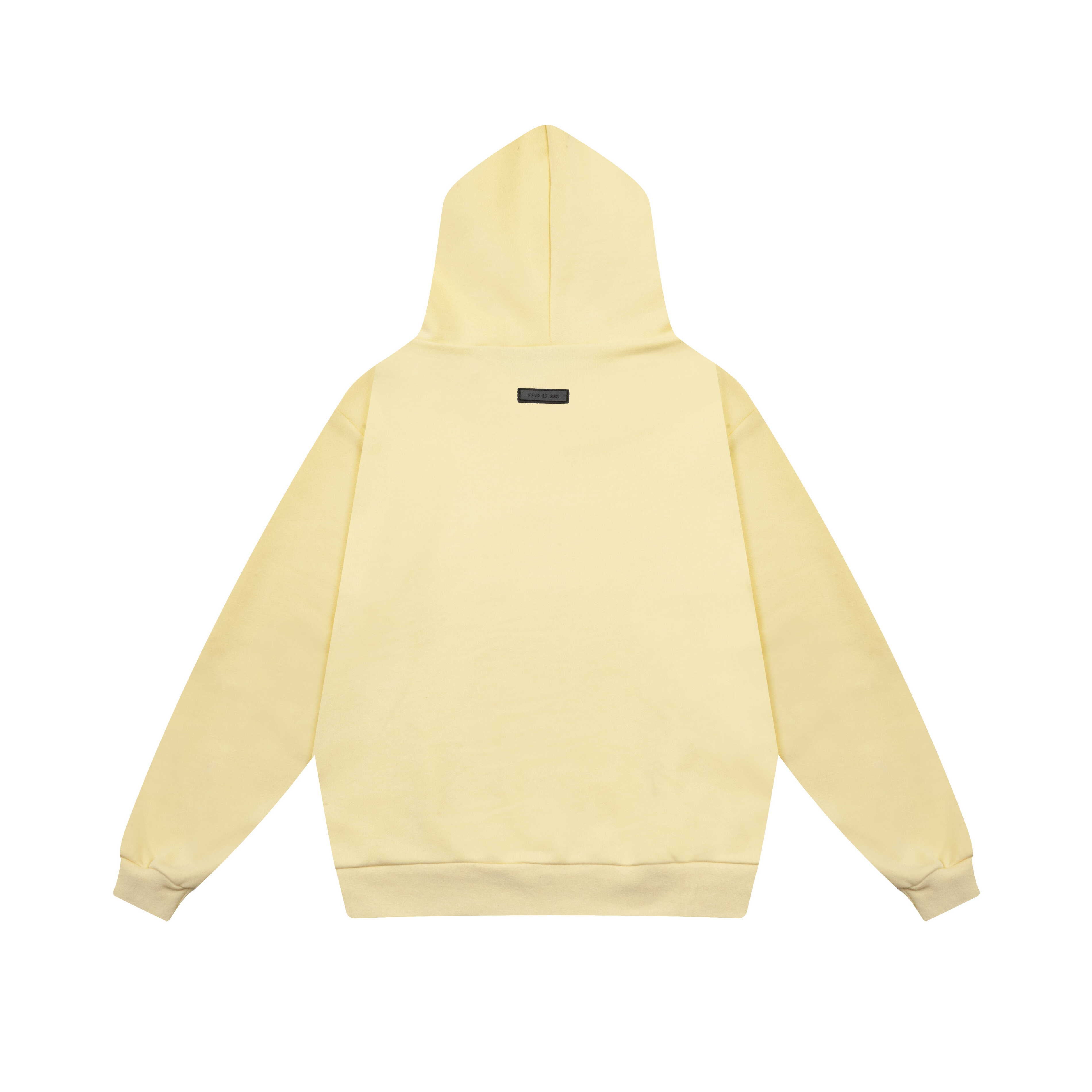 Fear of God Essentials Square Patch Pullover Hoodie Pale Yellow