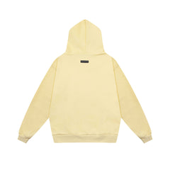 Fear of God Essentials Square Patch Pullover Hoodie Pale Yellow
