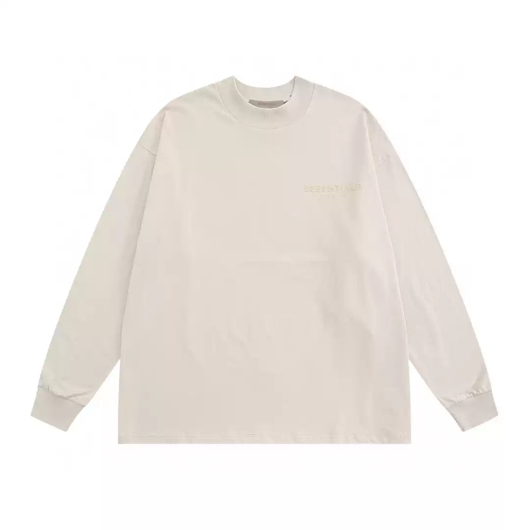 Fear Of God Essentials Mock Neck Logo Long Sleeve Tee