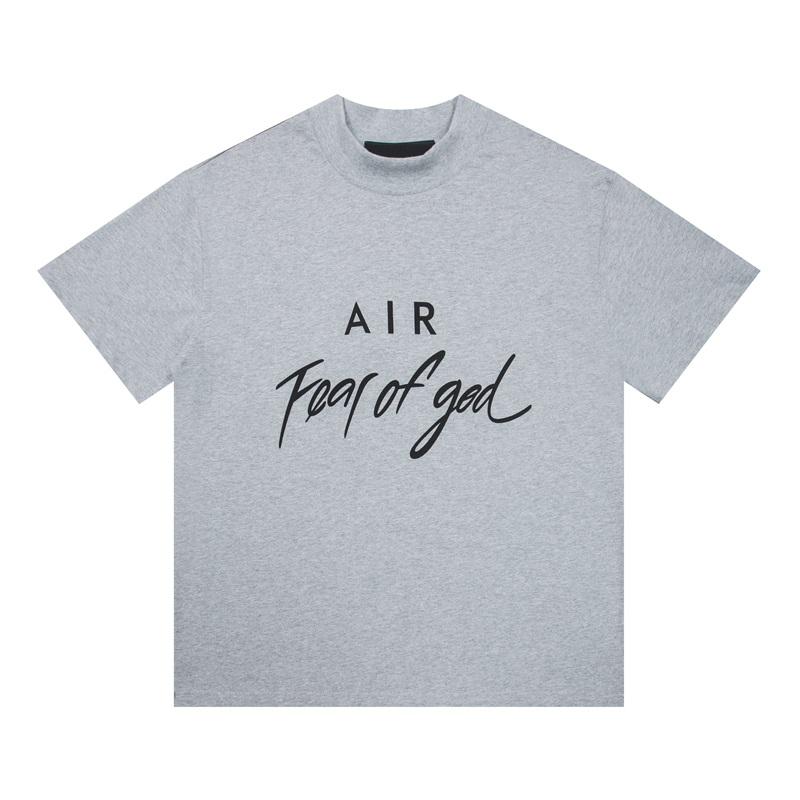 Fear of God Essentials AIR Script Logo Mock Neck Loose Short Sleeve T-Shirt